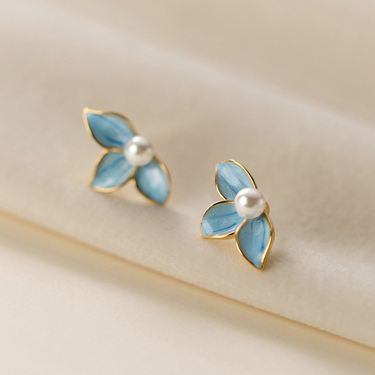 珍之瓷器-無耳洞黏貼式耳環