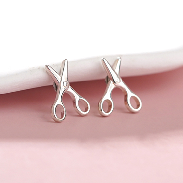 小巧剪刀-無耳洞黏貼式耳環