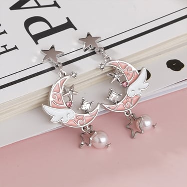 期間限定-甜美俏皮系列-耳針無耳洞黏貼式耳環