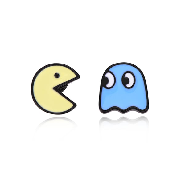 經典小精靈系列不對稱-無耳洞黏貼式耳環