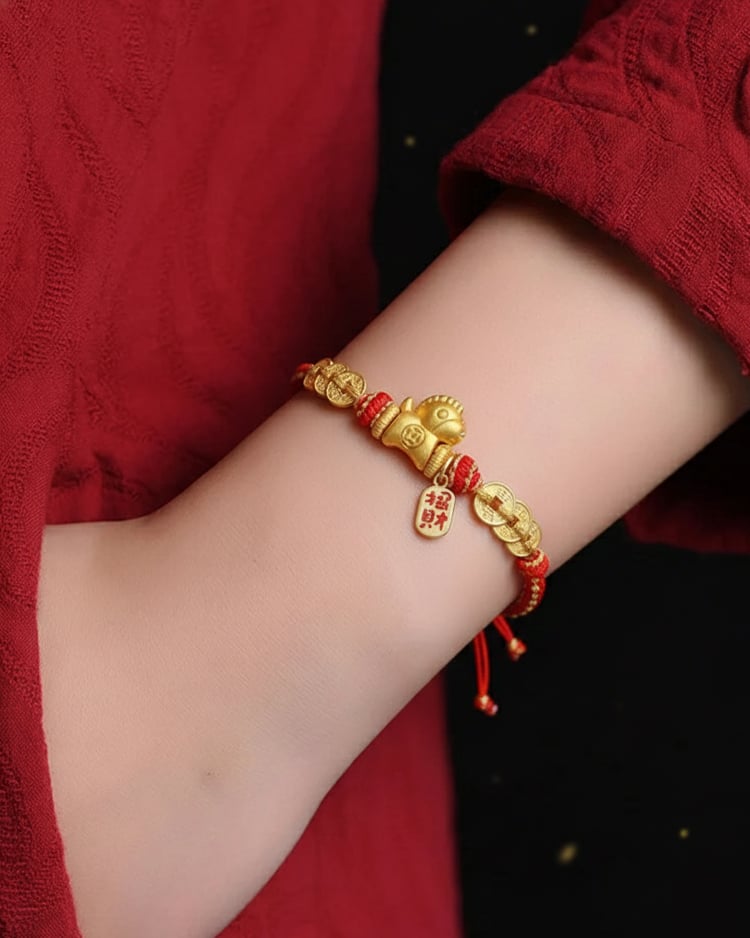 紅繩手鍊 穿搭展示