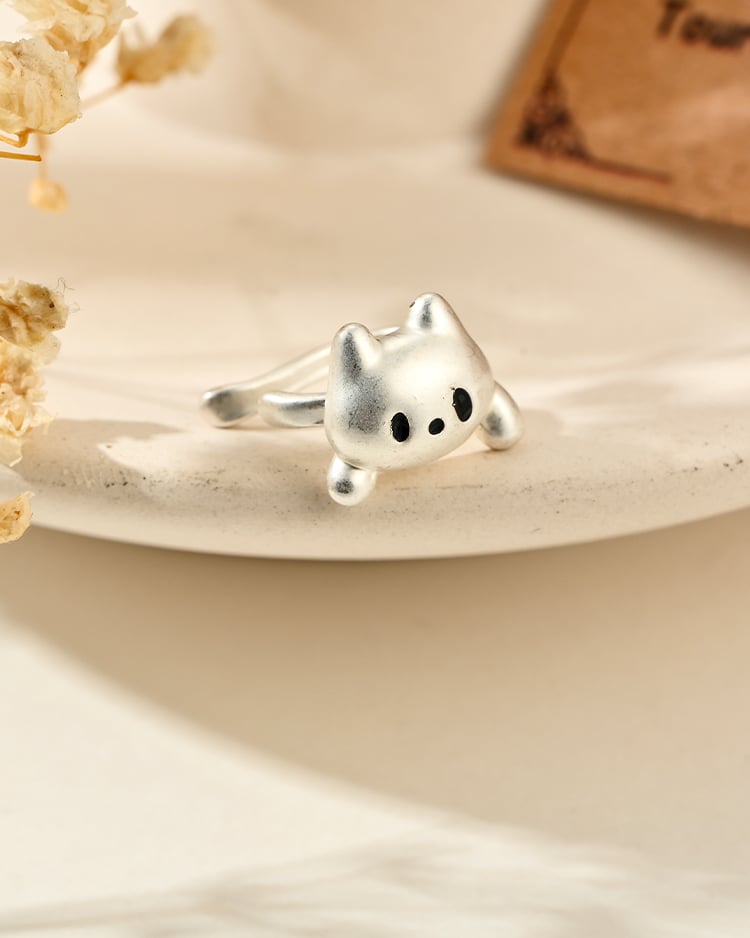 純淨萌貓耳骨夾(單支) 左耳 場景展示