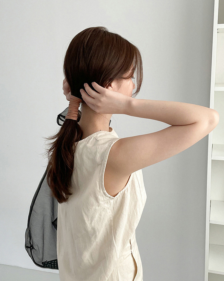 日系可塑型個性髮帶 模特兒展示