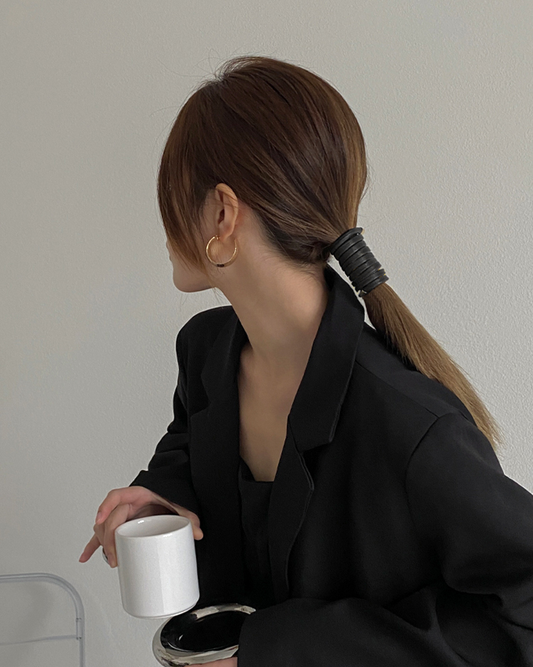 日系可塑型個性髮帶 模特兒展示