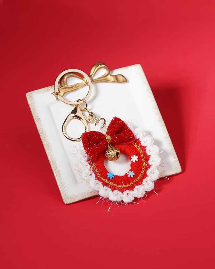 聖誕經典紅綠花圈吊飾 場景展示