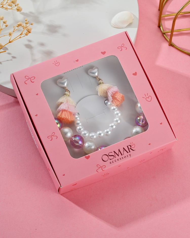 超Q粉彩流蘇飾品盒 (3件組) 場景展示