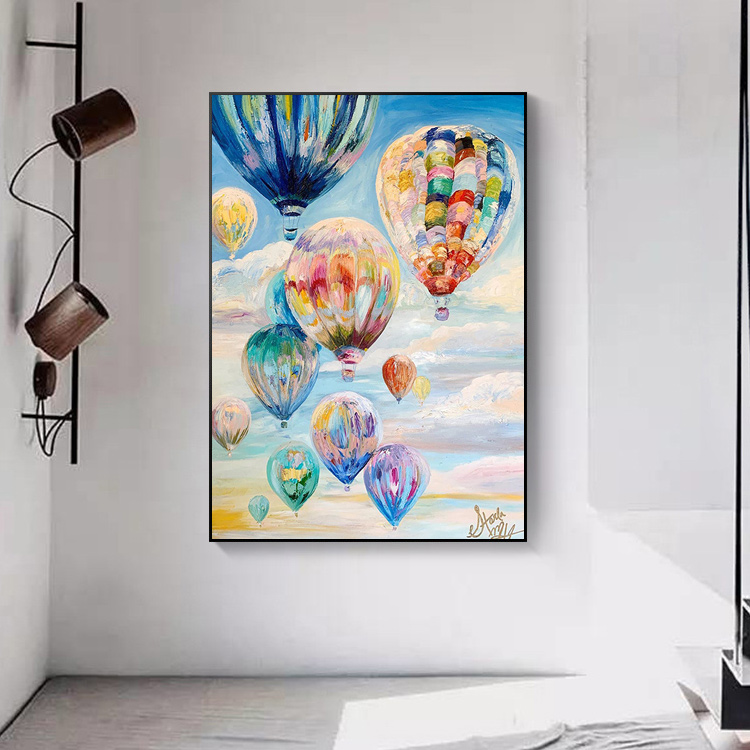 熱氣球 | 手繪油畫 場景展示