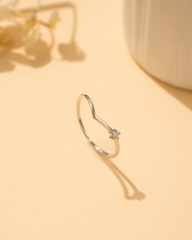 浪漫心語開口戒指[純銀] 場景展示