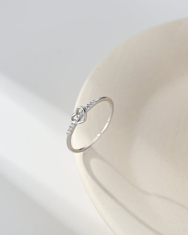 初戀的滋味開口戒指[純銀] 場景展示