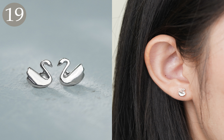 新品預售 無耳洞黏貼式耳環 場景展示+模特展示