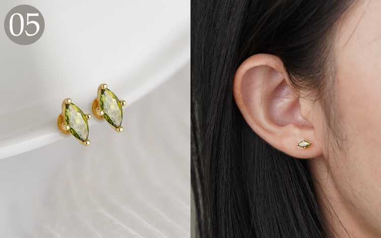 耳環合集 時尚百搭小巧款 無耳洞黏貼式耳環 場景展示+模特展示
