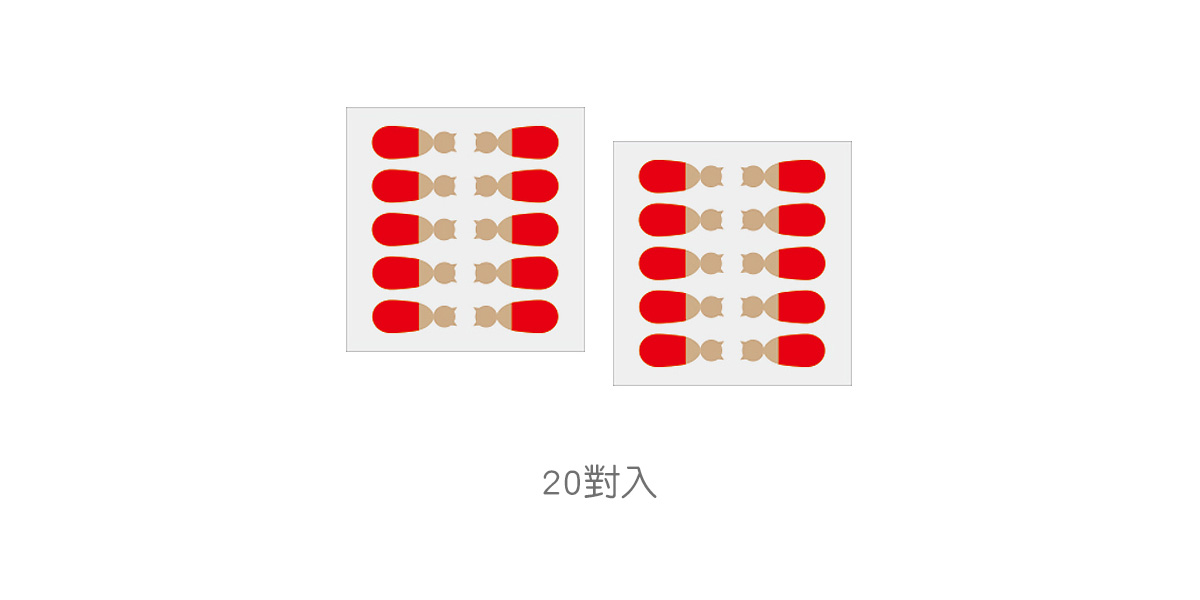 小貓無耳洞耳環貼紙補充包 (20對入) - 小魚被貓吃掉了,20對入