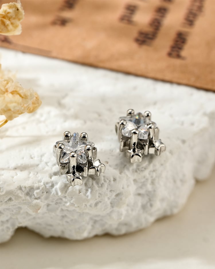 極星燦流光 耳針/無耳洞黏貼式耳環 場景展示