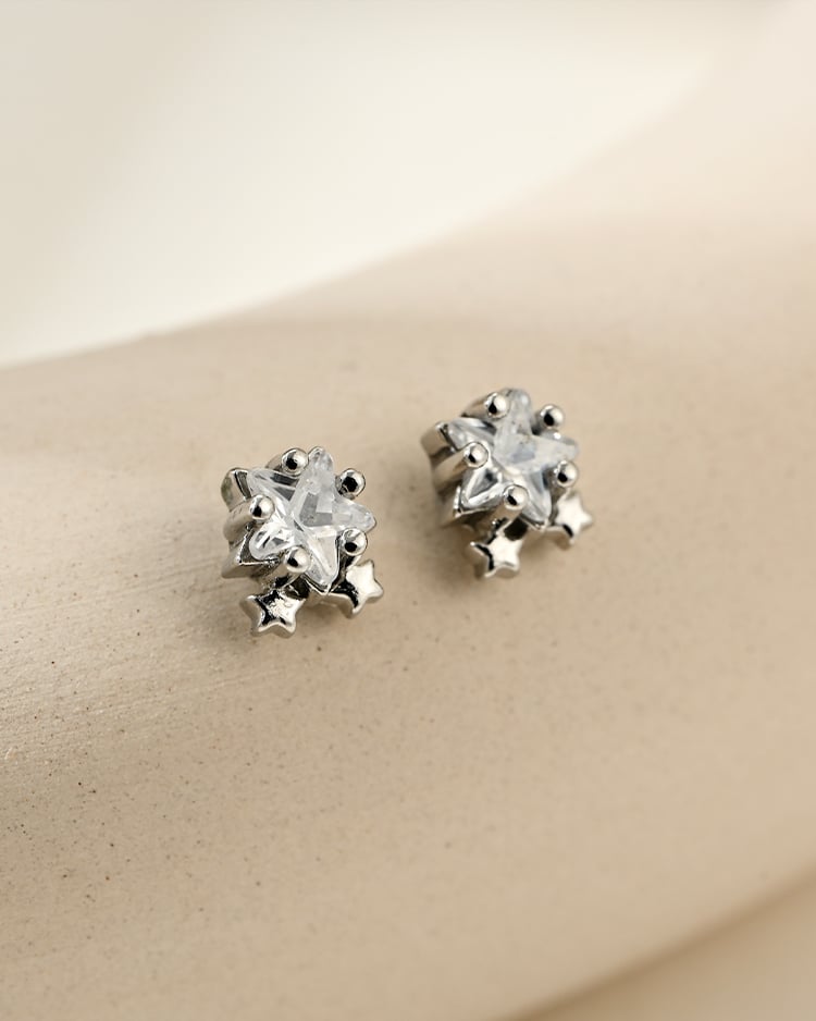 極星燦流光 耳針/無耳洞黏貼式耳環 場景展示