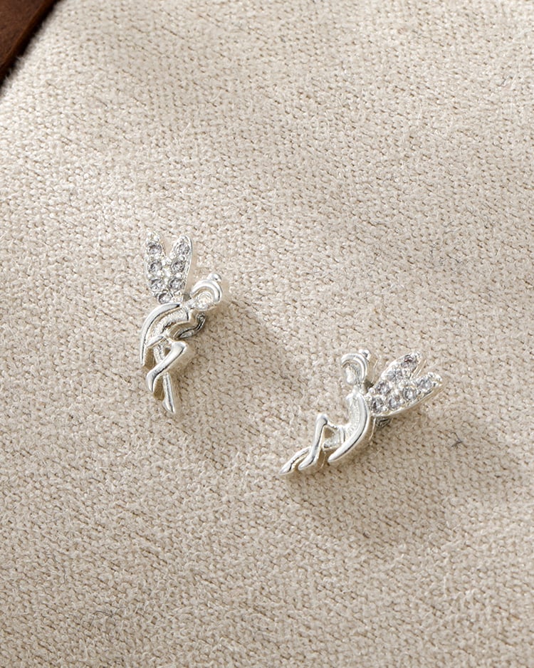 仙女羽翼 耳針/無耳洞黏貼式耳環 場景展示