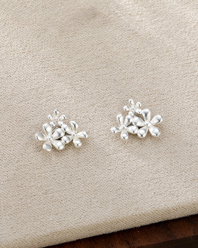 花語浪漫綻放 耳針/無耳洞黏貼式耳環 場景展示
