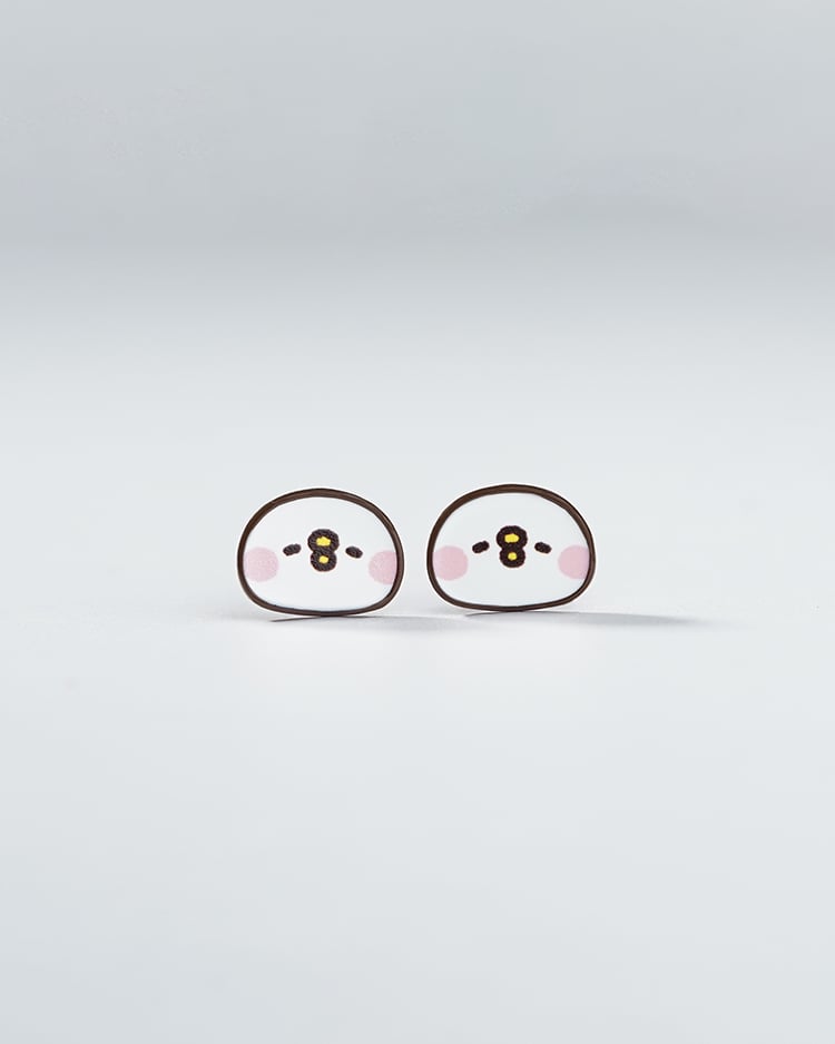 卡娜赫拉的小動物 P助系列 好想睡覺哦 無耳洞黏貼式耳環 場景展示