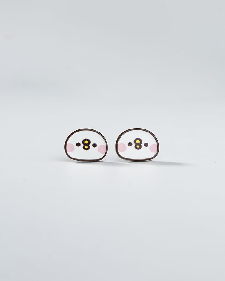 卡娜赫拉的小動物 P助系列 我在發呆  無耳洞黏貼式耳環 場景展示