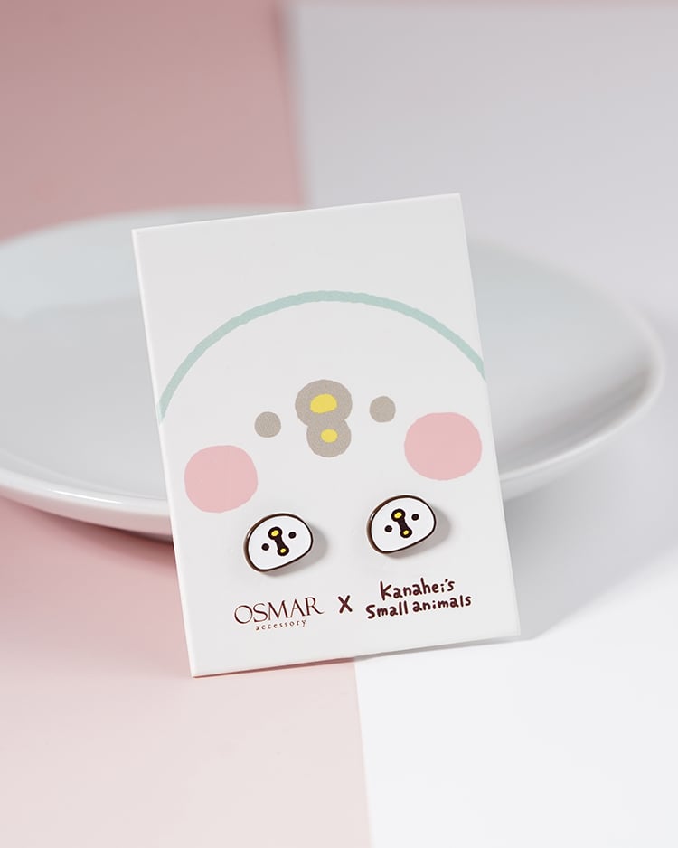 卡娜赫拉的小動物 P助系列 超級驚訝  無耳洞黏貼式耳環 場景展示