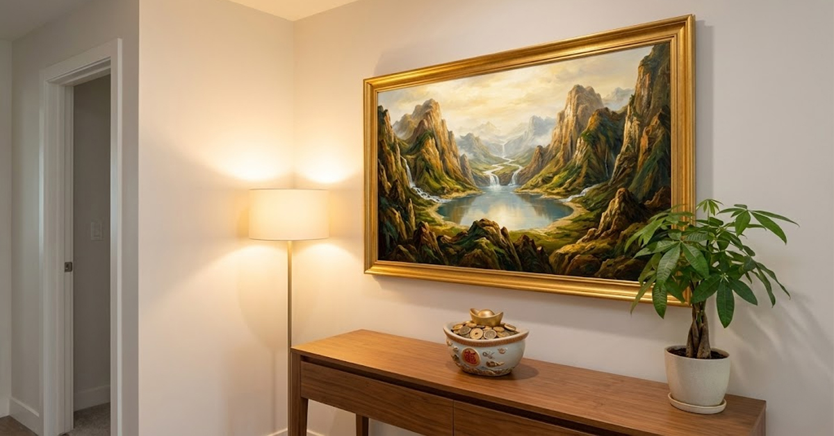 客廳明財位示意圖