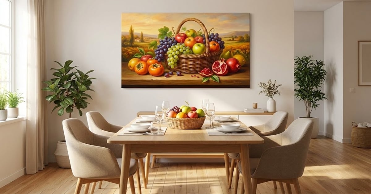 餐廳風水掛畫-豐收果實
