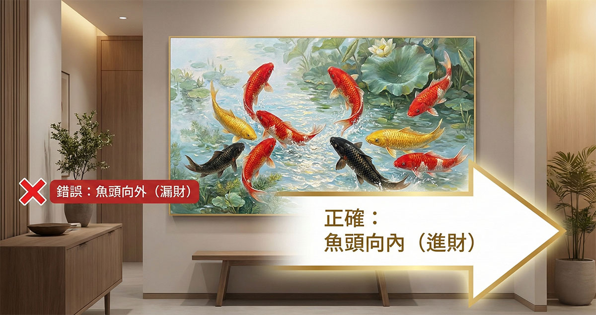 九魚圖魚頭方向禁忌