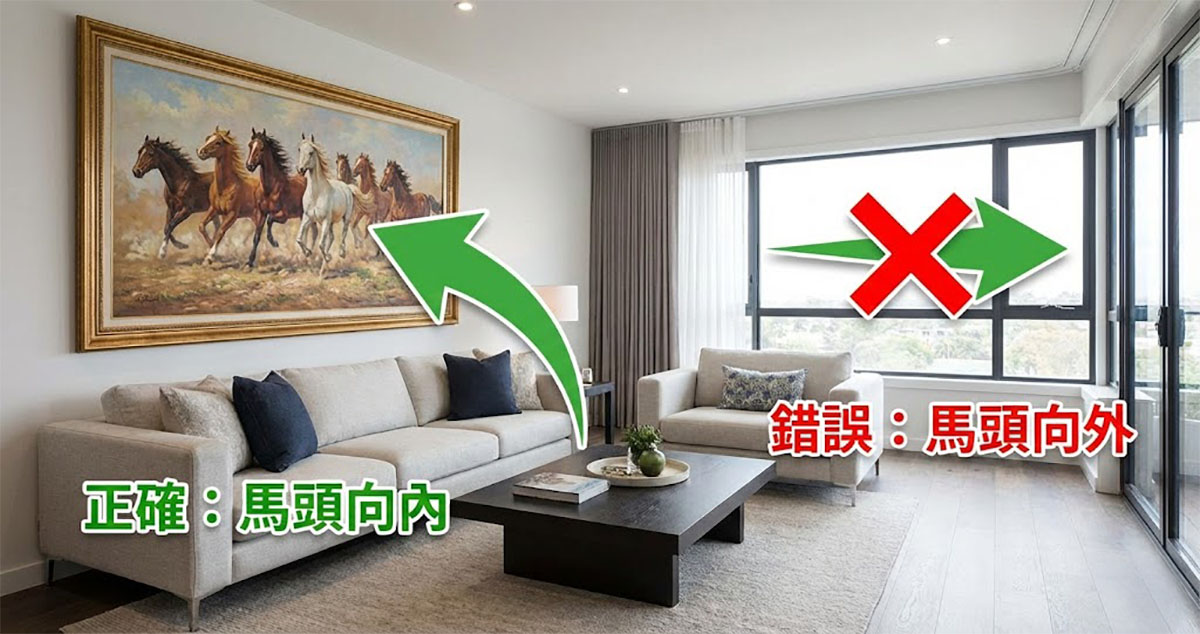 馬畫風水禁忌-馬頭方向