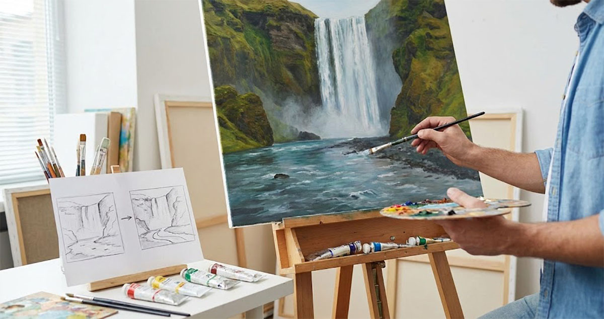 客製化風水畫-調整水流方向