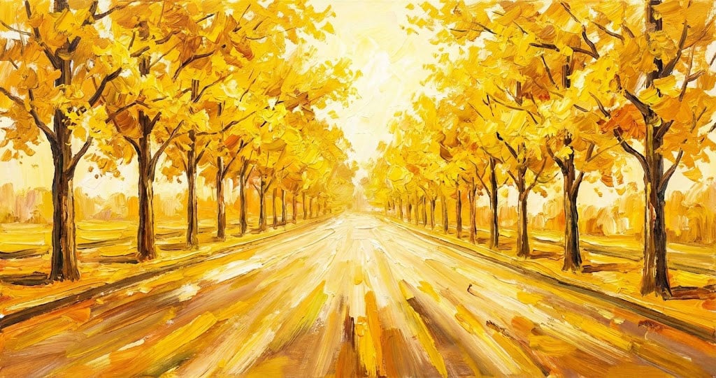 黃金大道油畫-財路大開