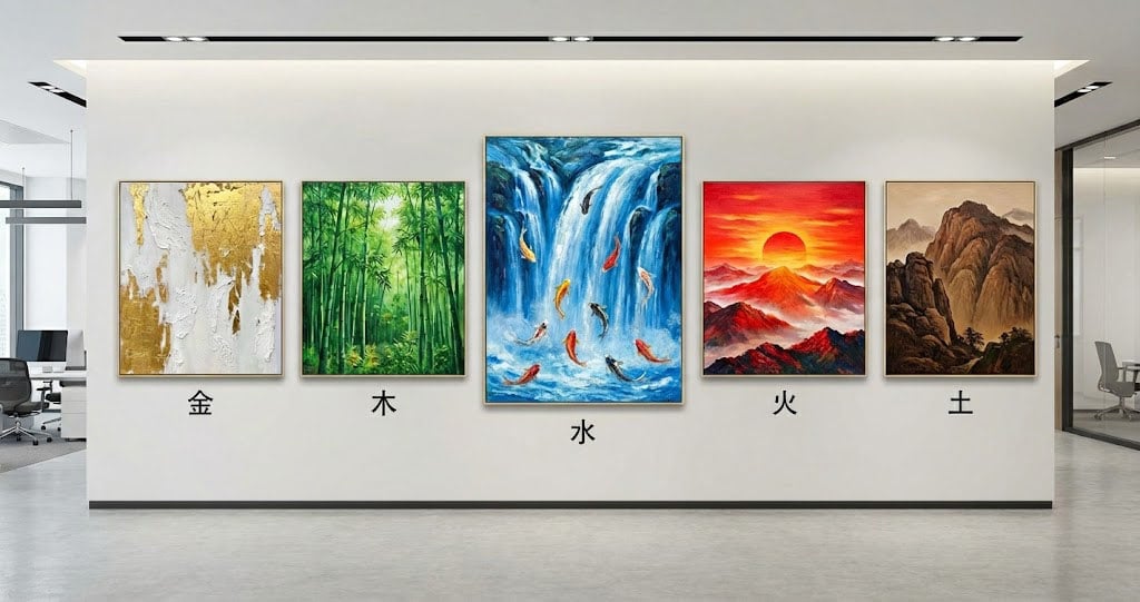 五行風水油畫-平衡運勢