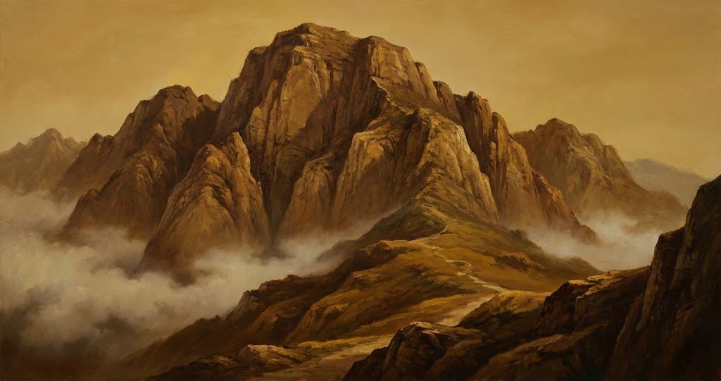 五行屬土風水畫-穩固靠山