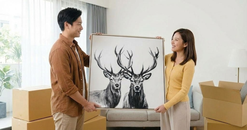 新居落成禮物推薦-手繪油畫