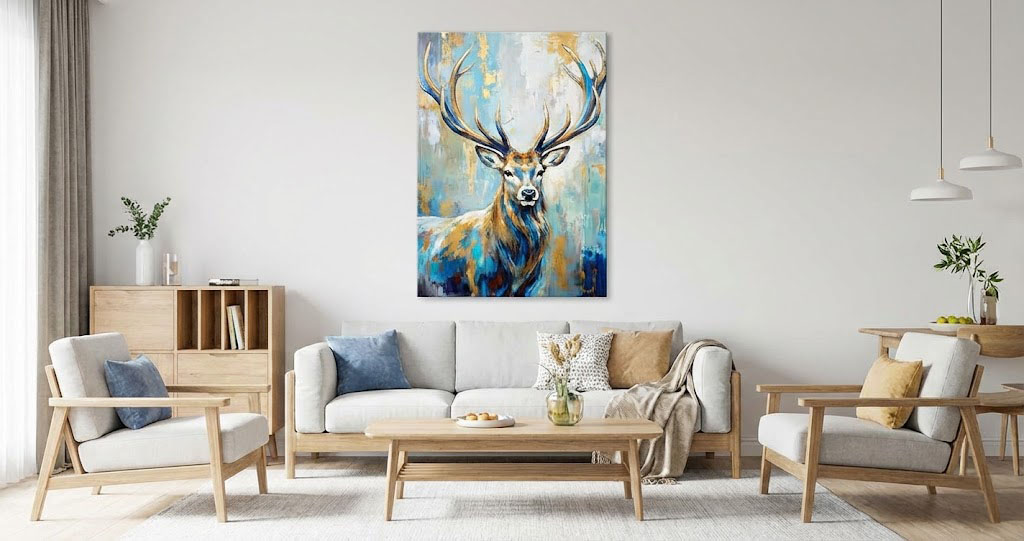 北歐風麋鹿掛畫-入厝禮首選