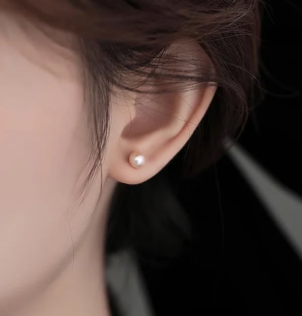簡約氣質黏貼式耳環