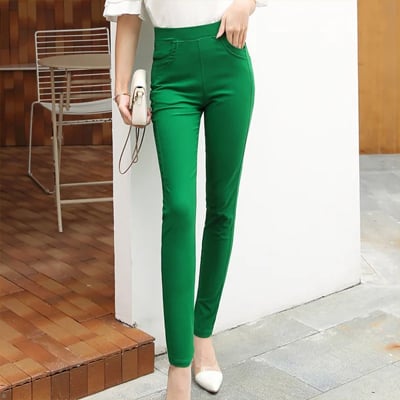 MIT 修身彈力休閒長褲