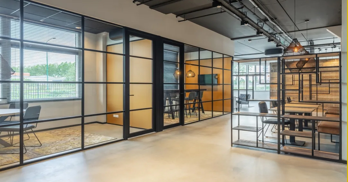 Maars Carre 系列黑色工業風邊框隔斷