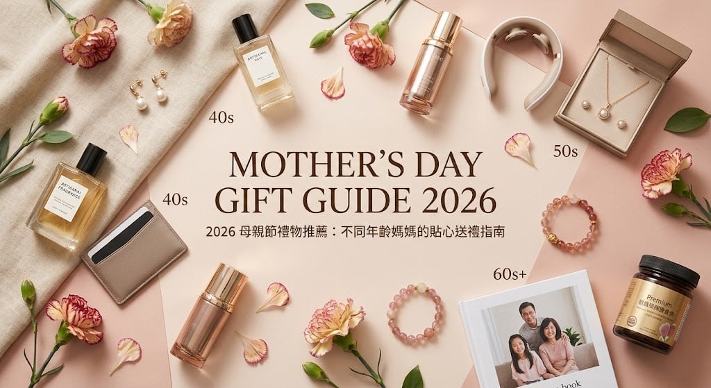 2026 母親節禮物推薦，不同年齡媽媽的貼心送禮指南