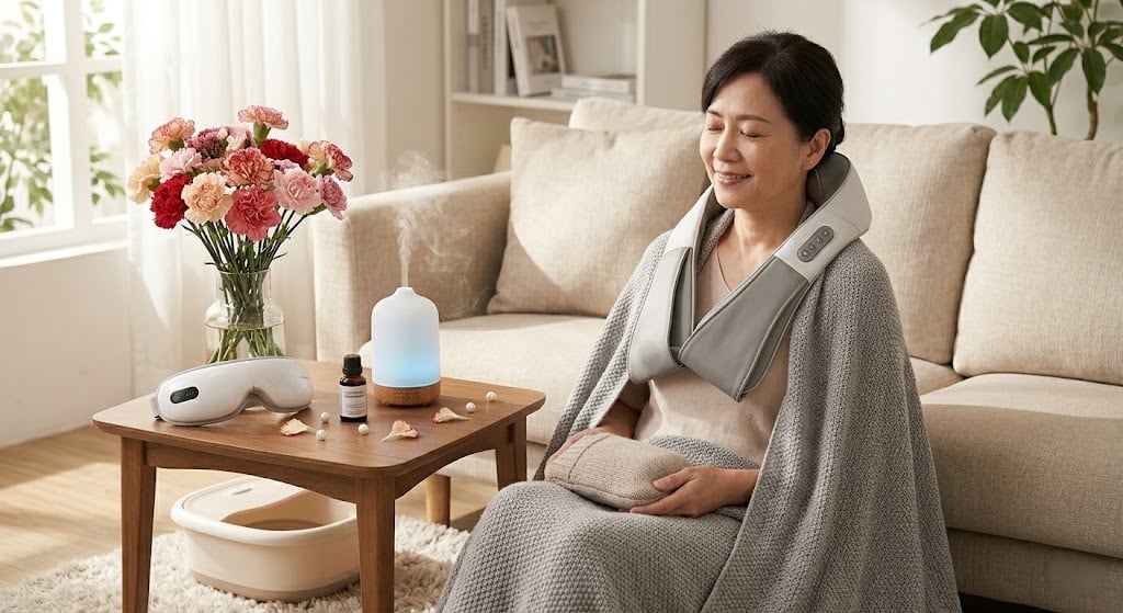 肩頸按摩器與紓壓小家電，給辛苦媽媽的實用療癒禮物