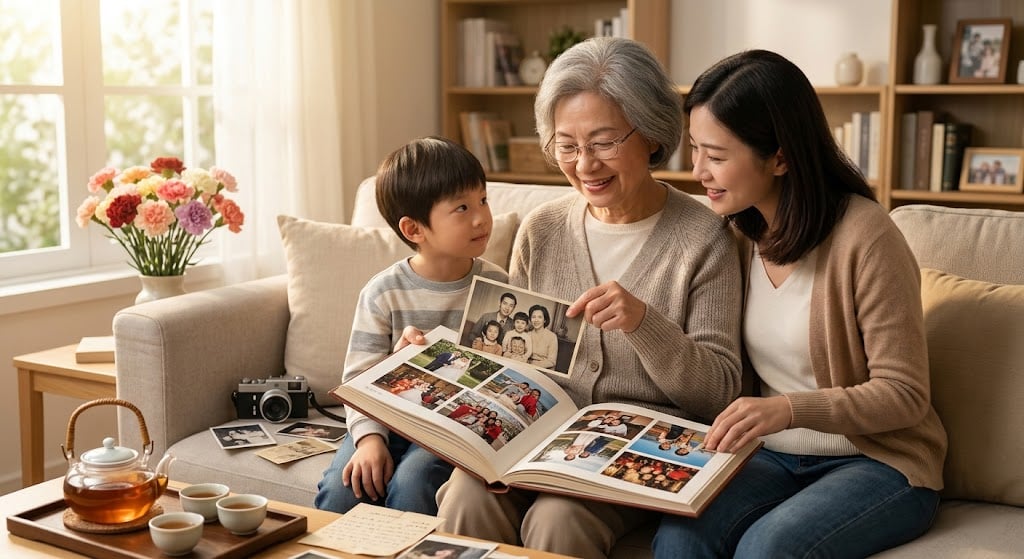 家族相片書與陪伴時光，給長輩媽媽最溫暖的母親節禮物