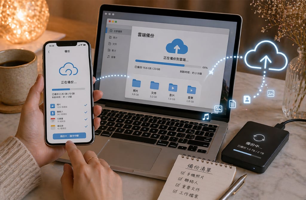 水逆期間備份手機資料與電腦檔案，減少焦慮的第一步