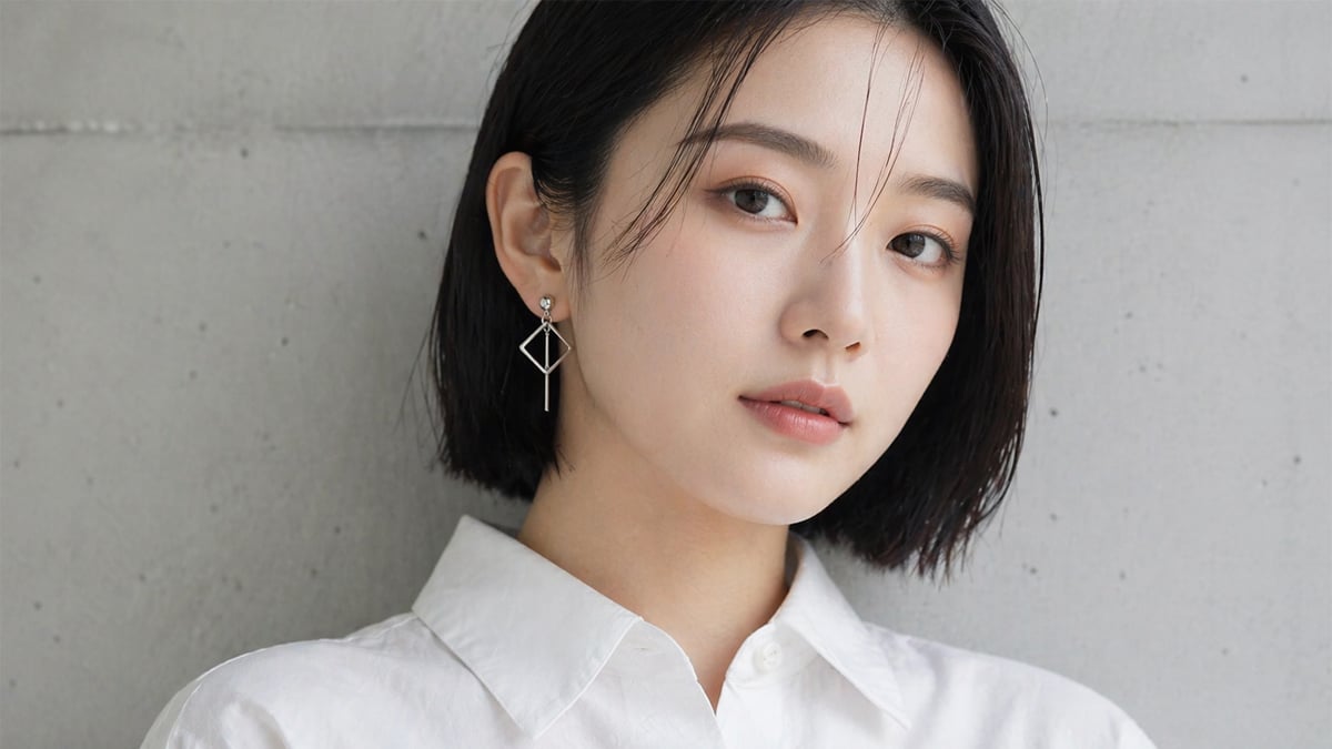 OSMAR 幾何菱形耳環 圓臉修飾個性款