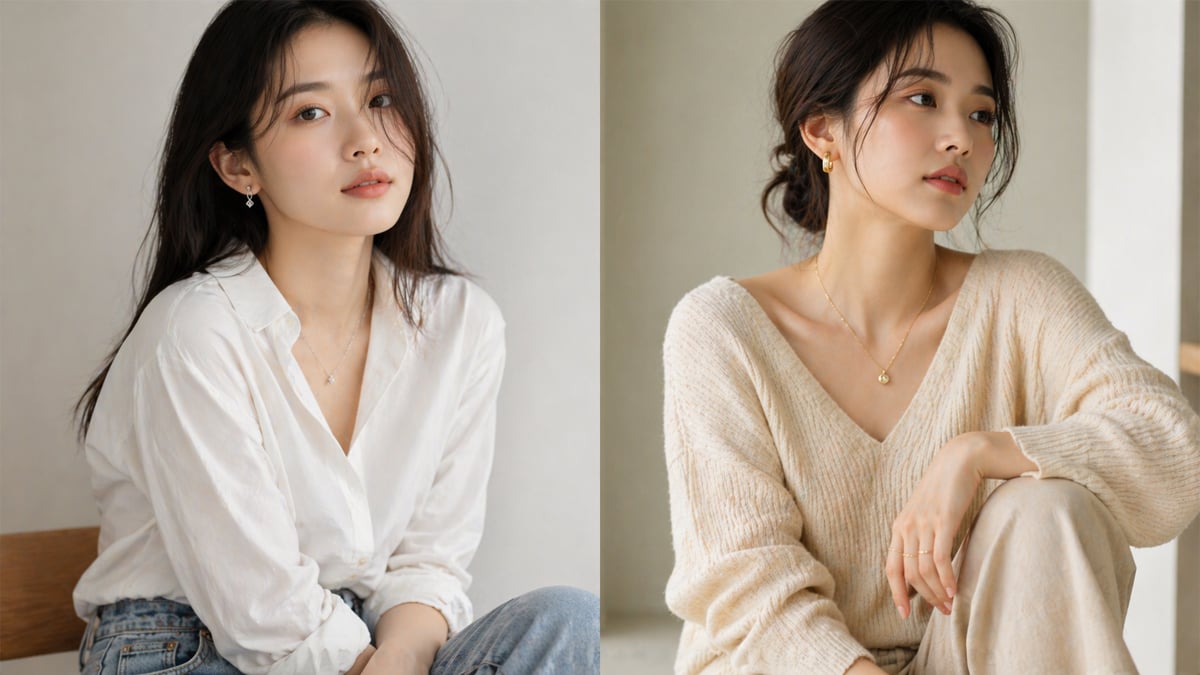 金色銀色飾品穿搭風格搭配示範