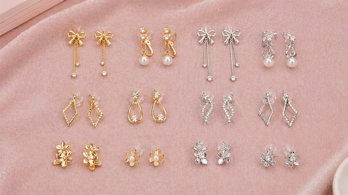 OSMAR 黏貼式耳環金色銀色雙色系推薦