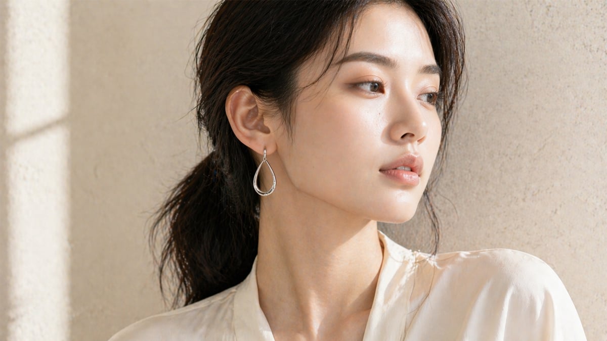 OSMAR 水滴型垂墜耳環 方臉氣質修飾款