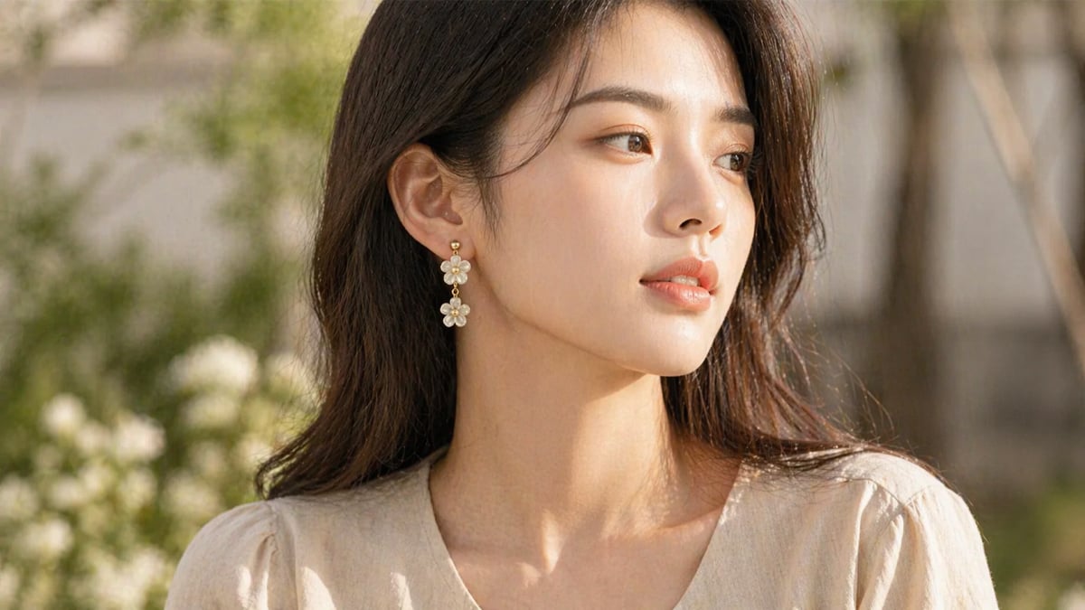 OSMAR 花朵造型耳環 方臉女孩溫柔系推薦