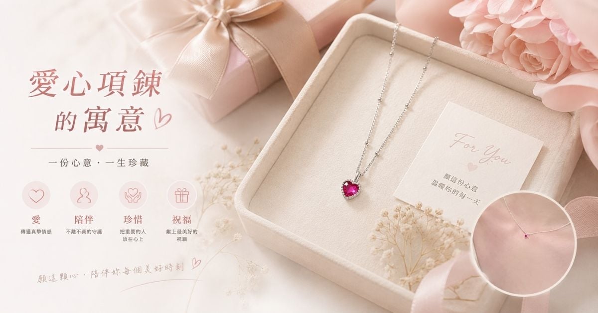 愛心項鍊代表什麼意思愛陪伴珍惜送禮寓意